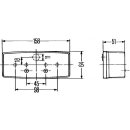 HELLA 2SE 997 111 011 Heckleuchte, Links, Kennzeichen