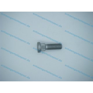 Riffelbundbolzen M12x1,5/14,7mm, 41/46mm