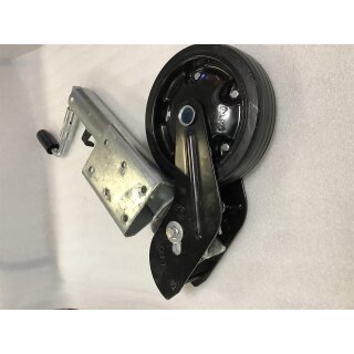 AL-KO Stützrad halbautomatisch Vollgummi, Stahlfelge 260 x 65