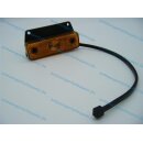 Flatpoint I LED SML gelb,DC-Kabel gerader Halter