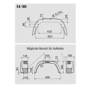 Kotflügel Alko Kunststoff EA180