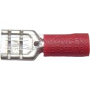 Flachsteckhülse rot, 0,5-1,0 mm²