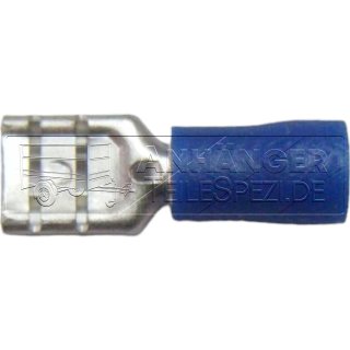 Flachsteckhülse blau 1,5-2,5 mm²