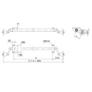 Laufachse MB8 750 kg 4 x 100 1500 mm / 1940 mm