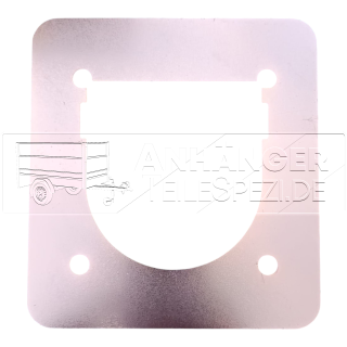 Gegenplatte Zurrmulde 131x142 mm Lochabstand 85 mm