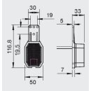 Aspöck Flexipoint rot/weiß links DC-Kabel