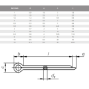 Splint verzinkt 4,0 x 20 mm