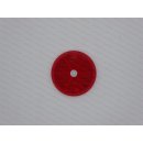 R&uuml;ckstrahler rot 60 mm rund, Schraubloch