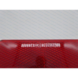 Rückstrahler rot Klebefolie 69x31,5 mm, eckig